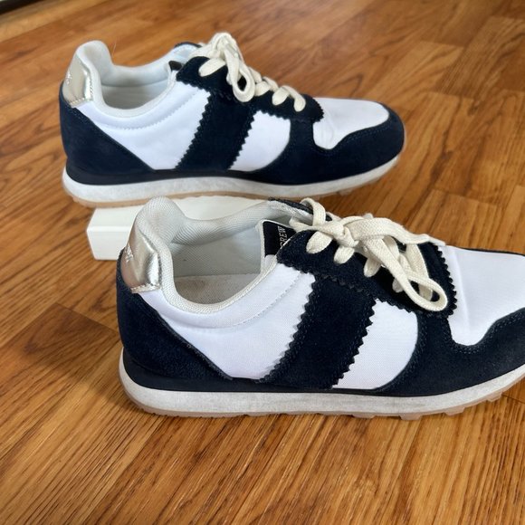 J. Crew Navy and White Sneakers - Picture 3 of 7